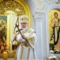 В день своего рождения Святейший Патриарх Кирилл совершил Литургию в храме Всех святых, в земле Российской просиявших, Патриаршей резиденции в Даниловом монастыре