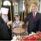 В праздник Пасхи состоялась встреча митрополита Филарета с президентом Белоруссии